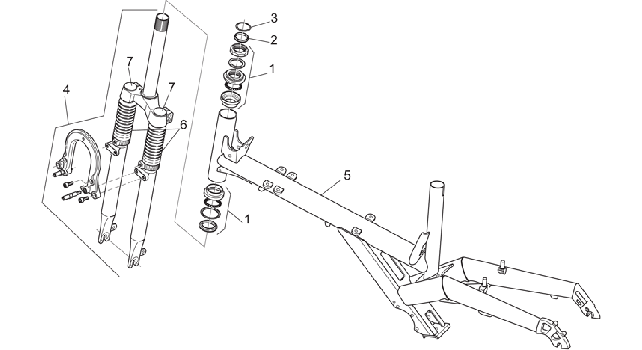 Frame - Front fork