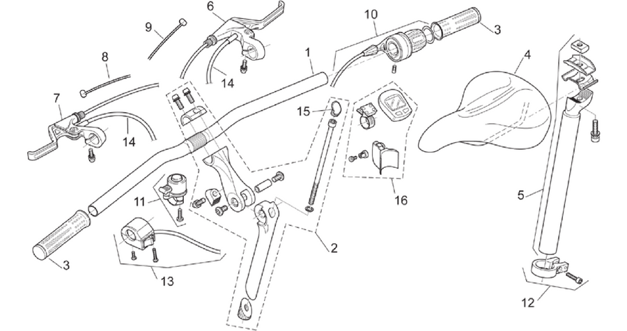Handlebar - Saddle