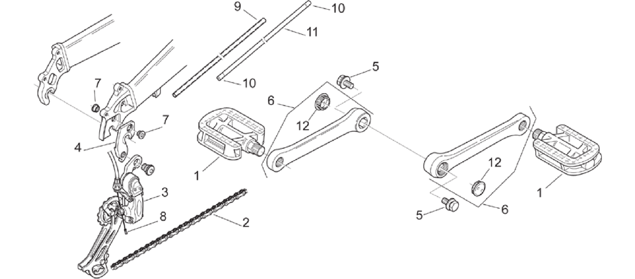 Rear derailleur - Pedal
