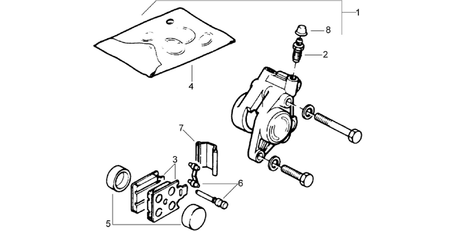 Front brake caliper