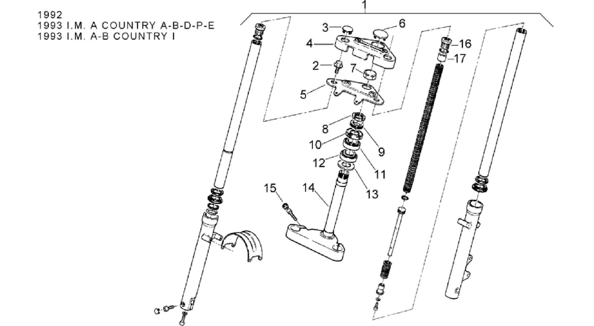 Front fork 92-93 - Stem