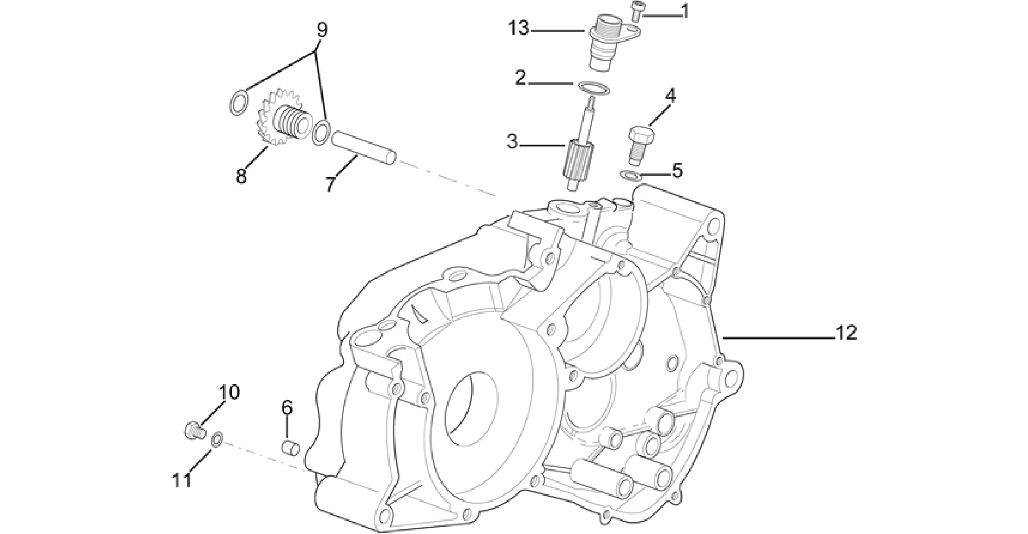 Left crankcase