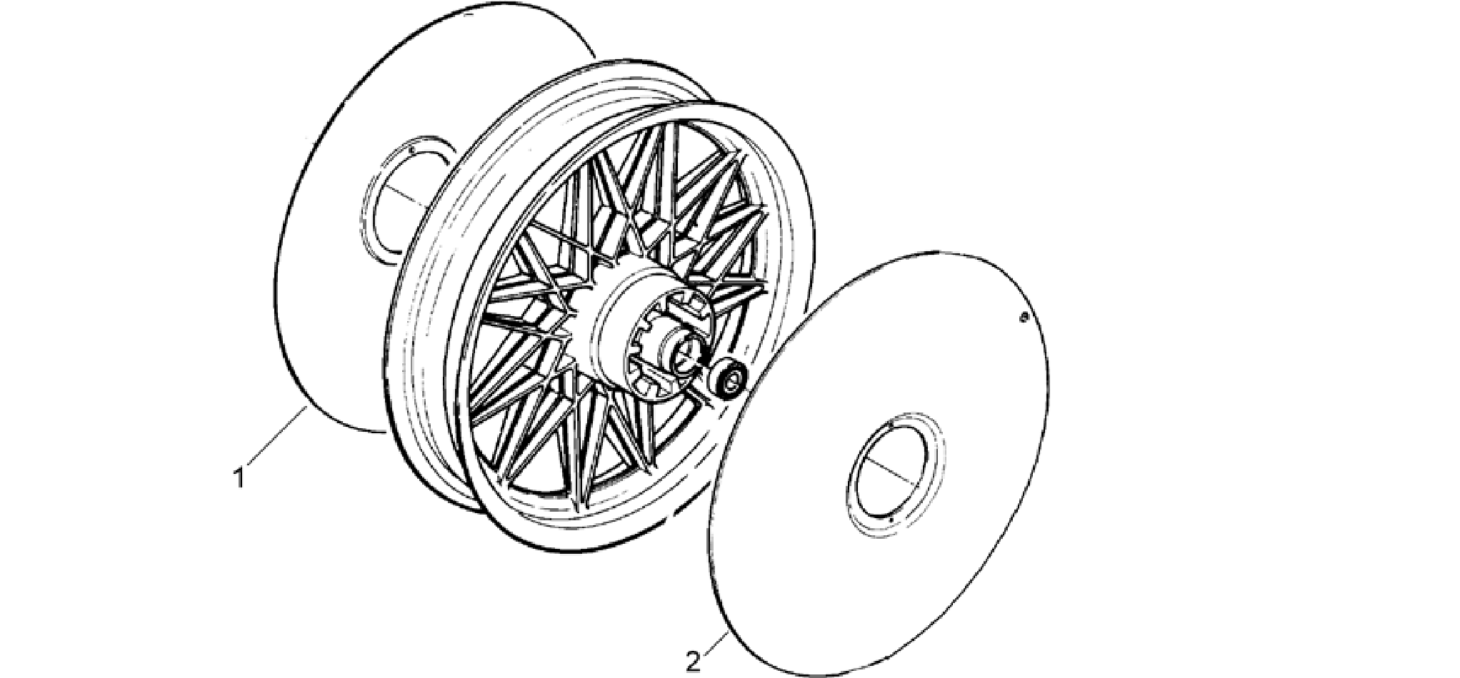 Rear wheel cap