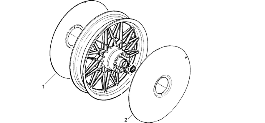 Rear wheel cap