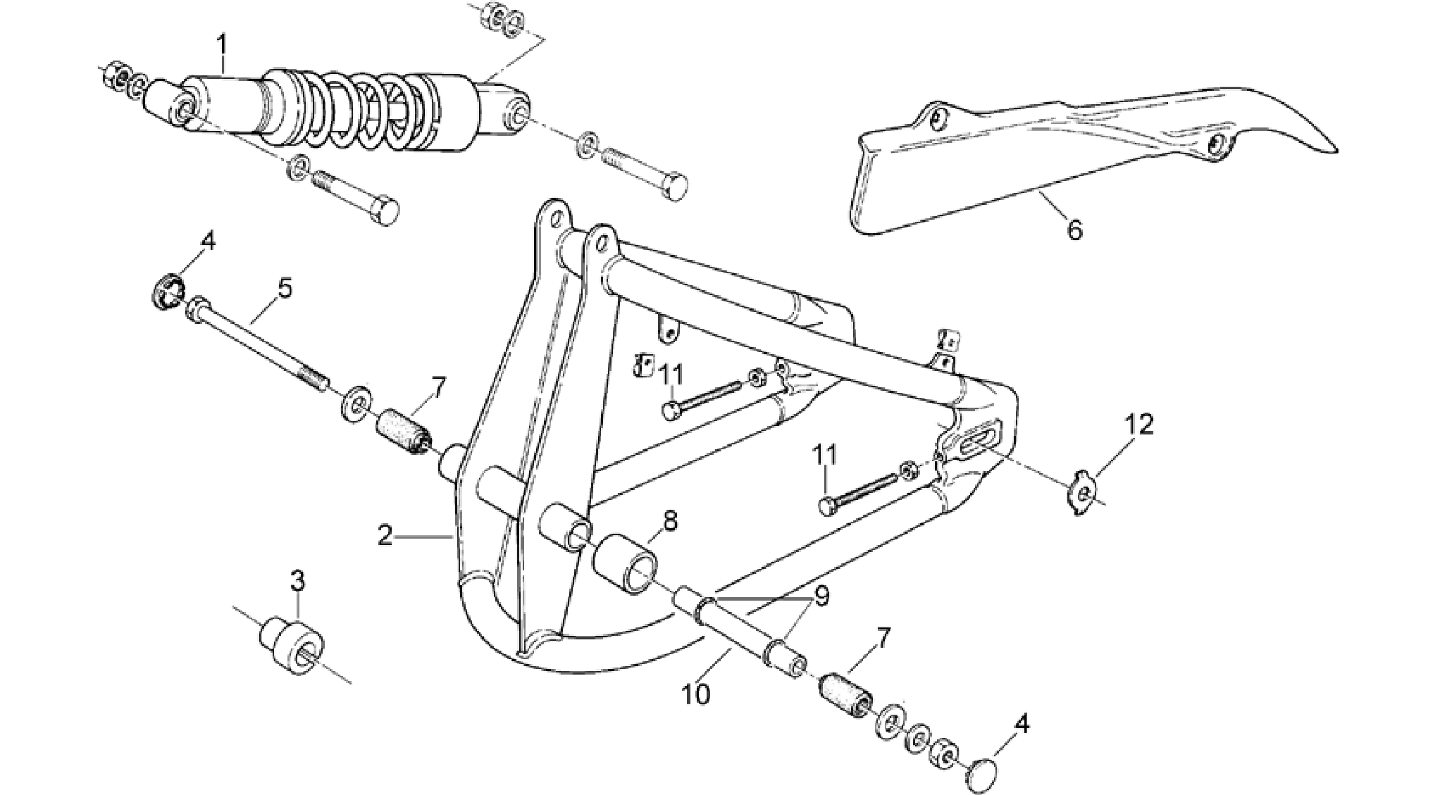 Swing arm - Shock absorber