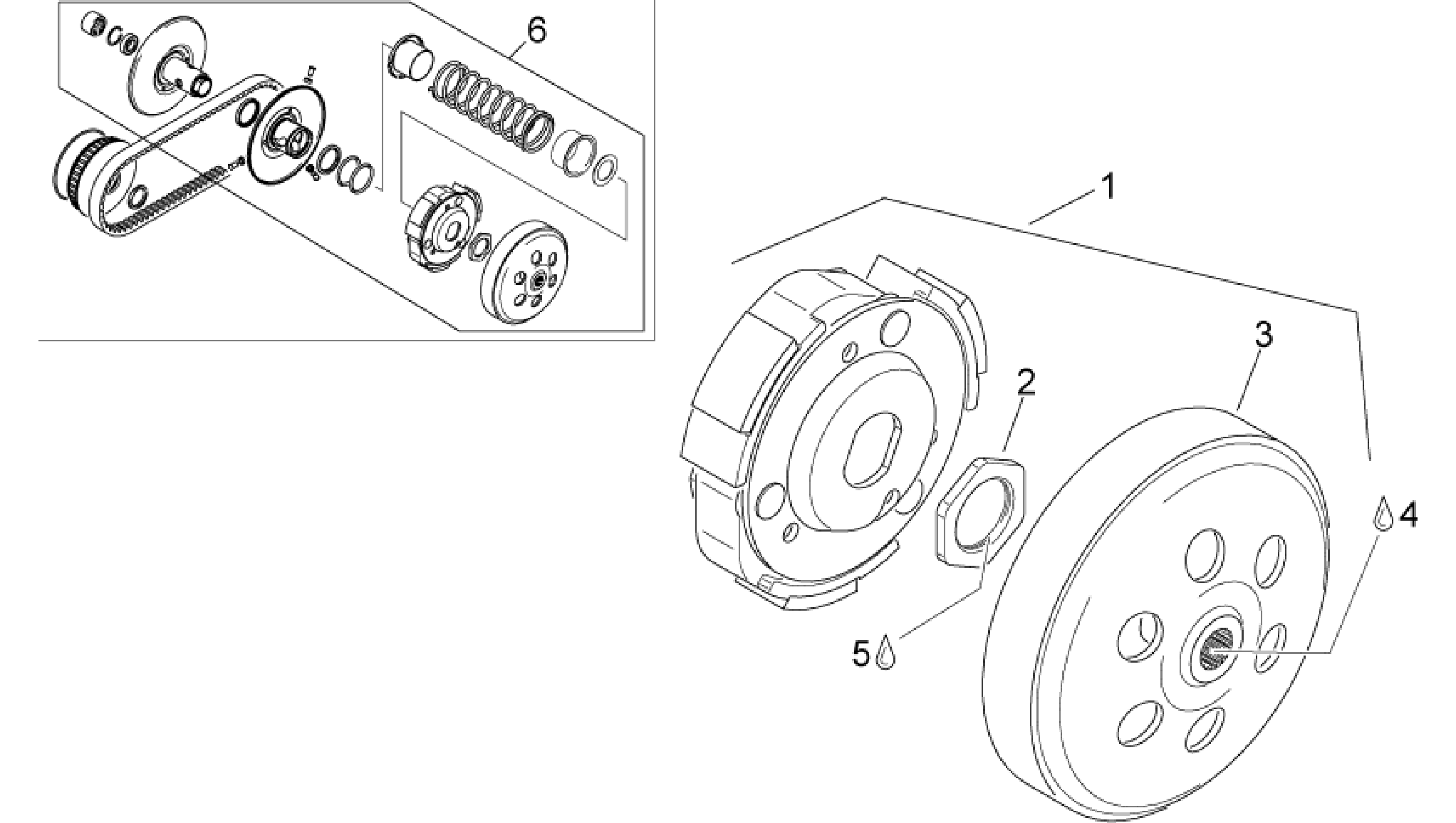 Pulley assy., driven III