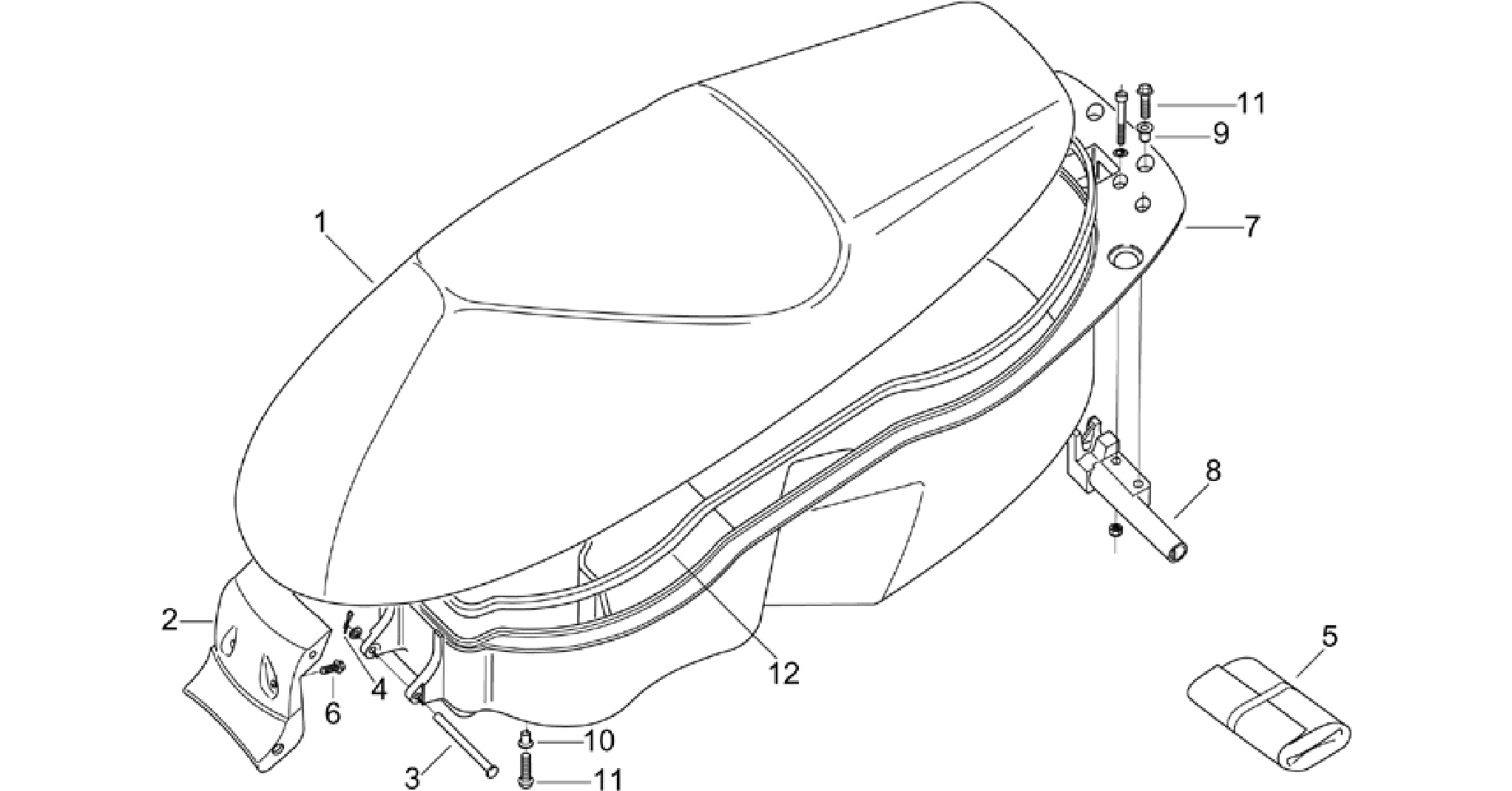 Saddle unit