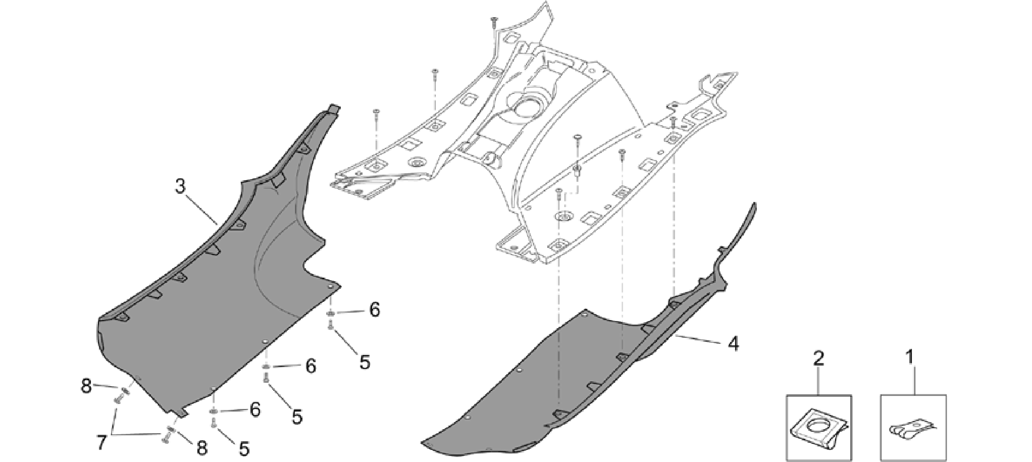 Central body - Side fairings