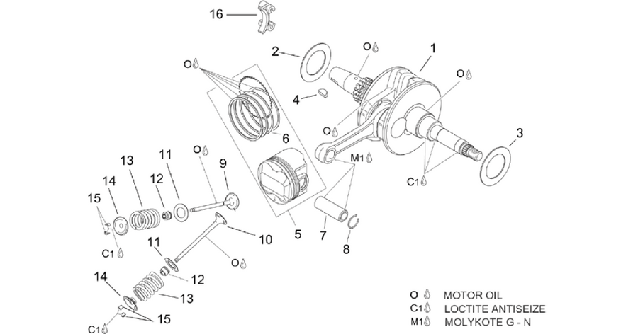 Crankshaft - valves