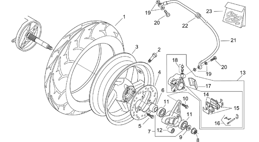 Rear wheel