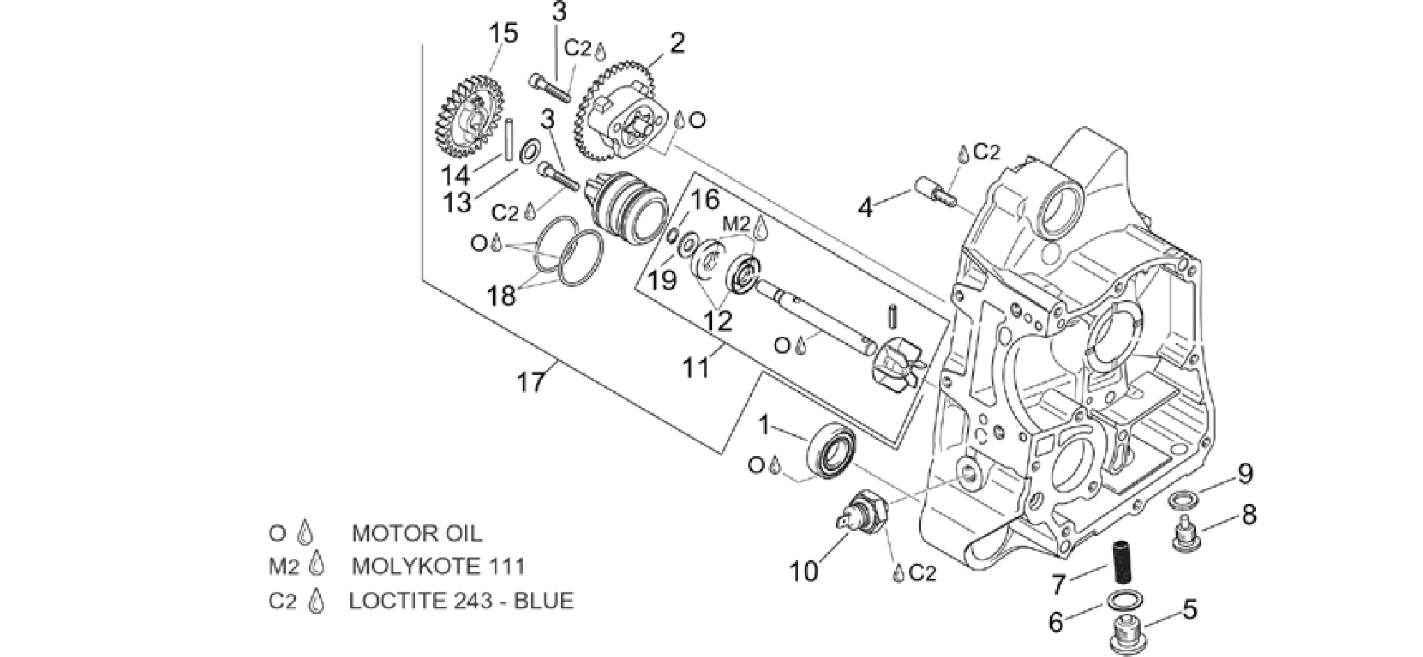 RH Semi-crankcase