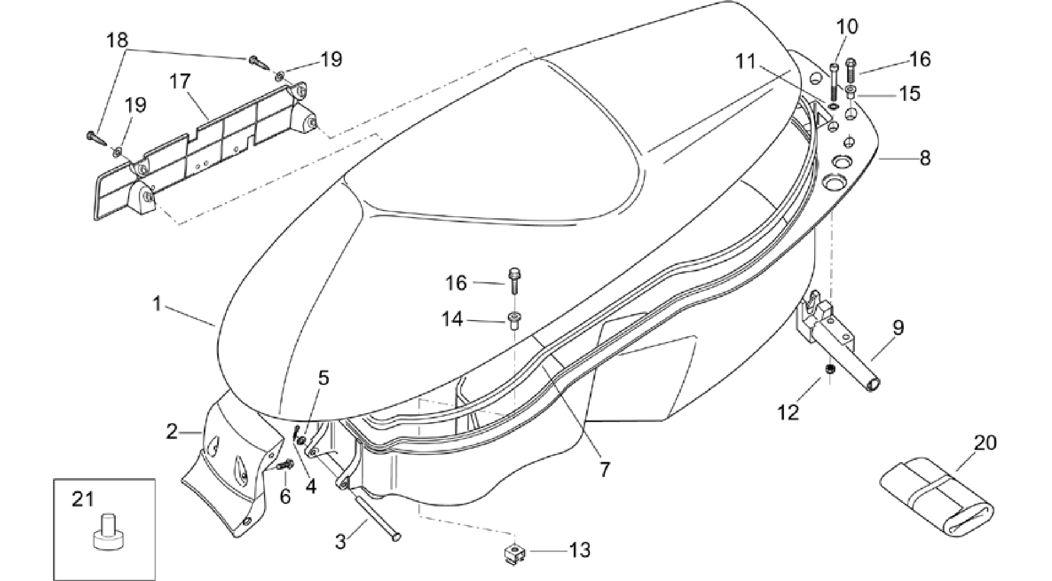 Saddle unit