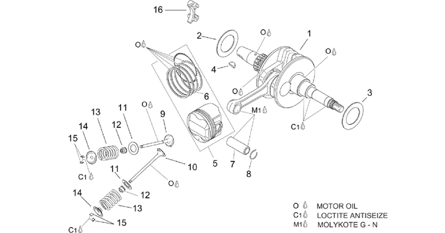 Crankshaft - valves