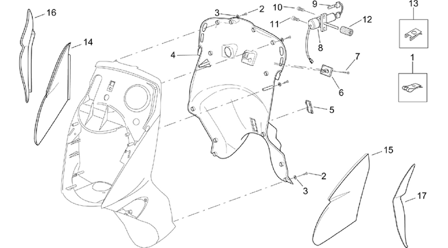 Front body - Internal shield
