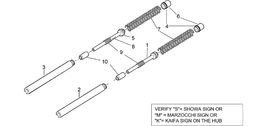 Front fork - Sleeves (28.04)