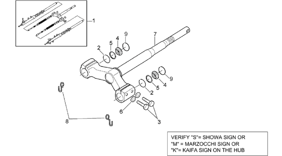 Front fork - Stem base
