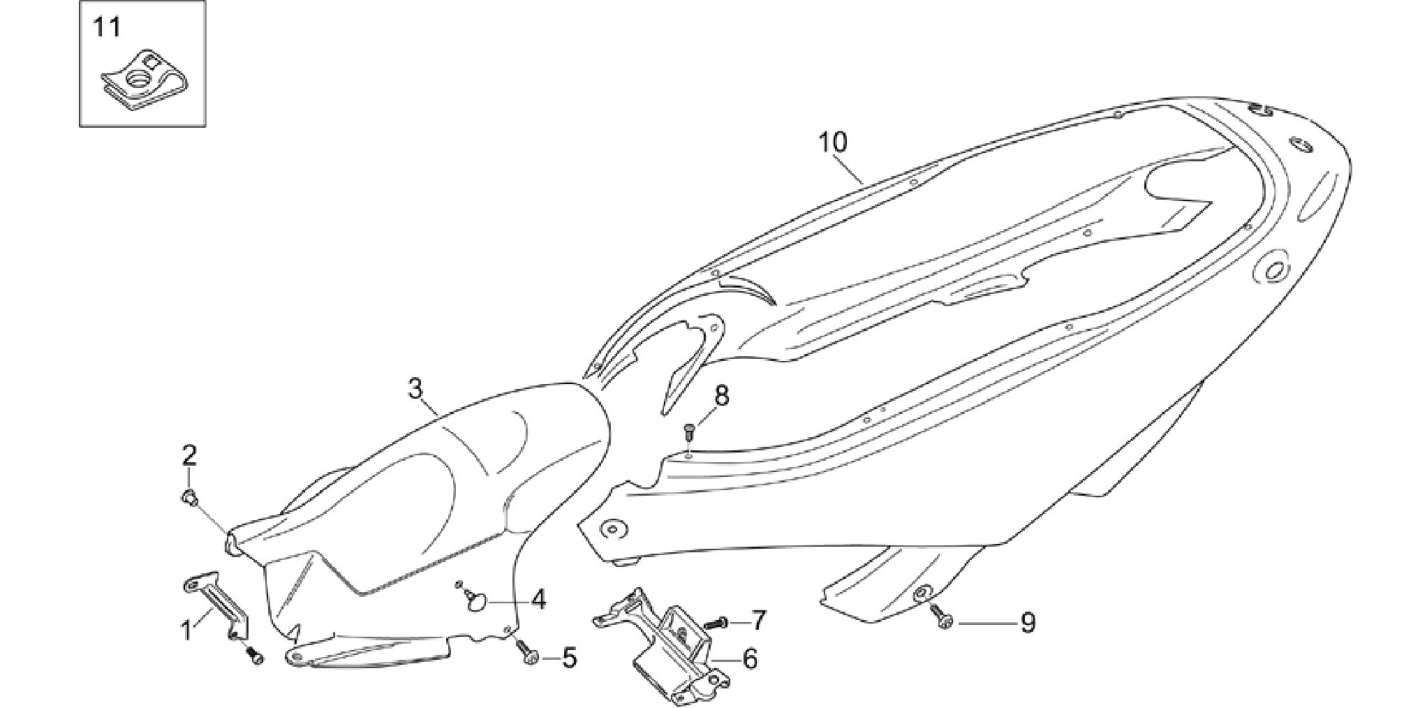 Rear body - Rear fairing