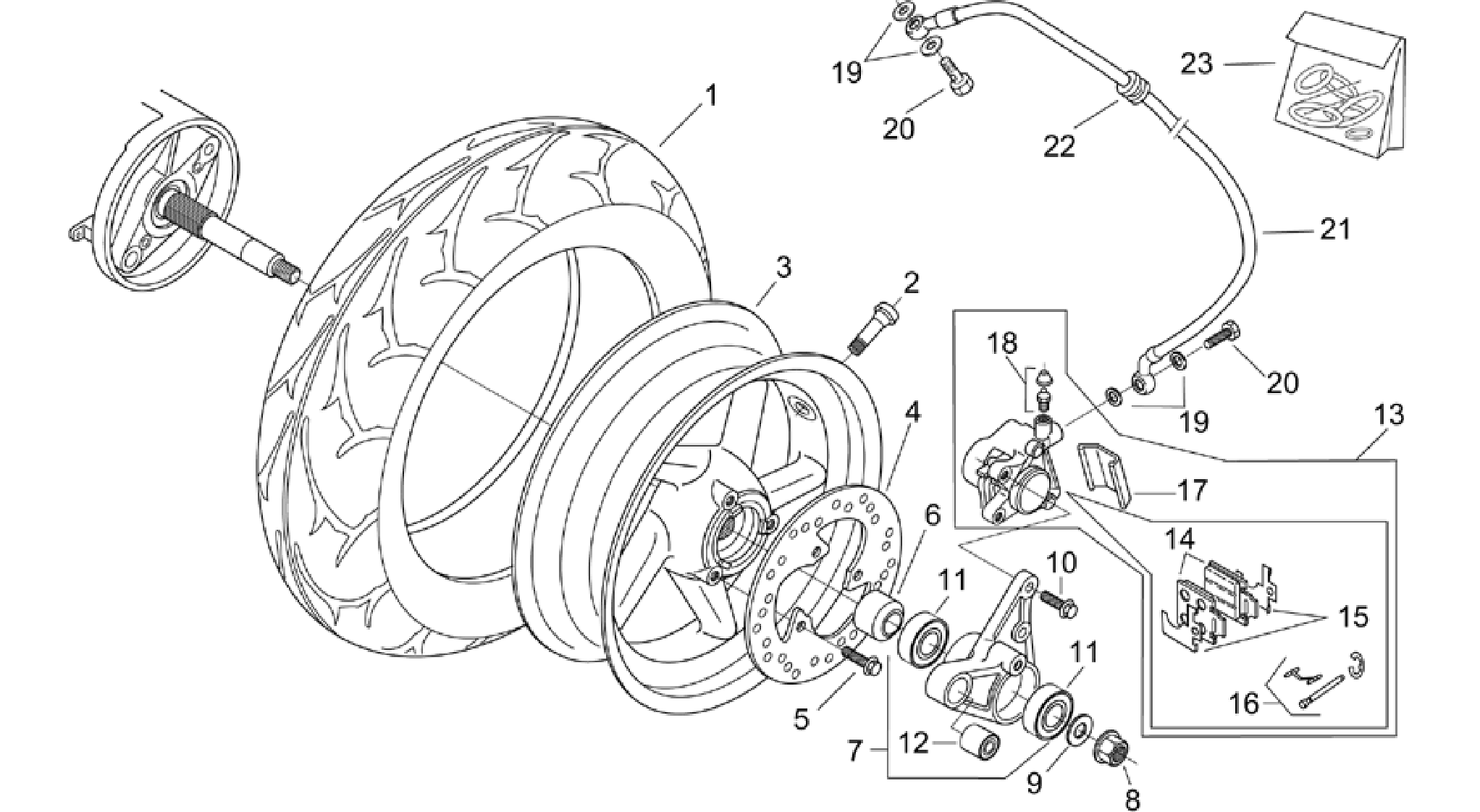 Rear wheel