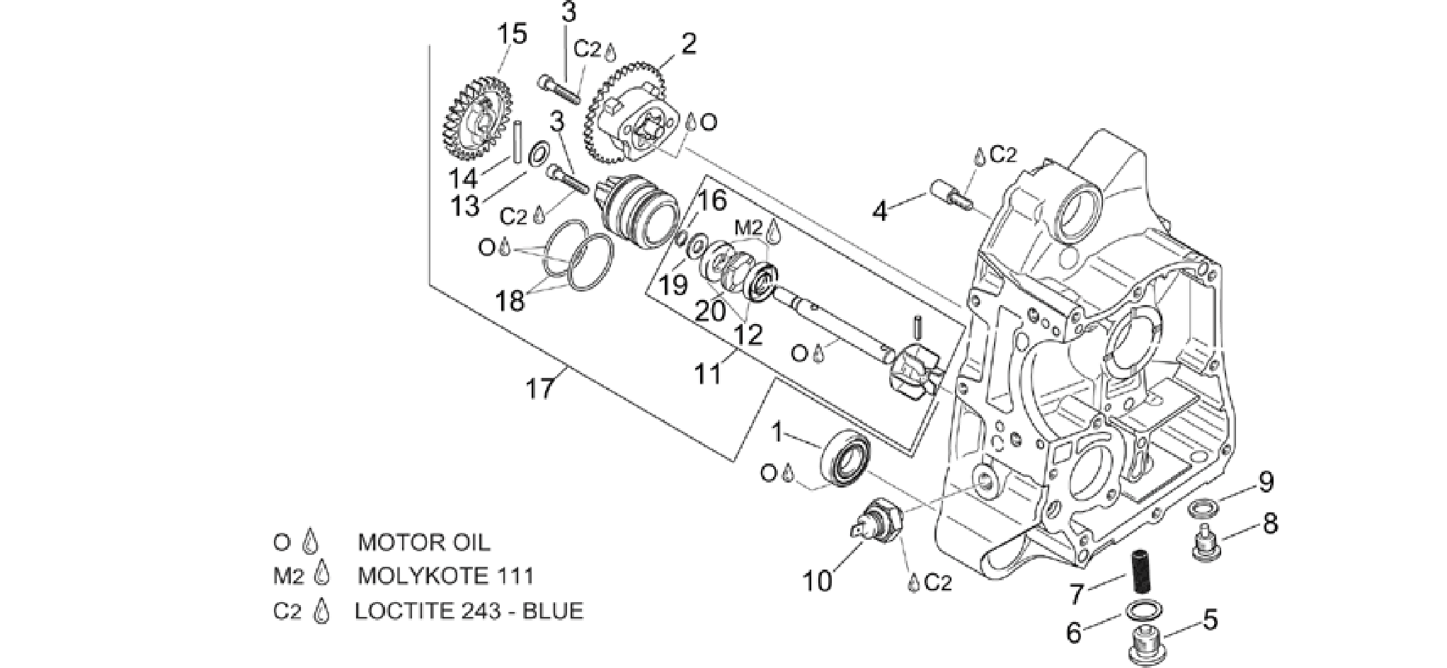 RH Semi-crankcase