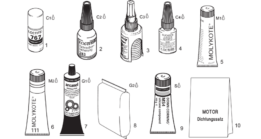 Sealing and lubricating agents