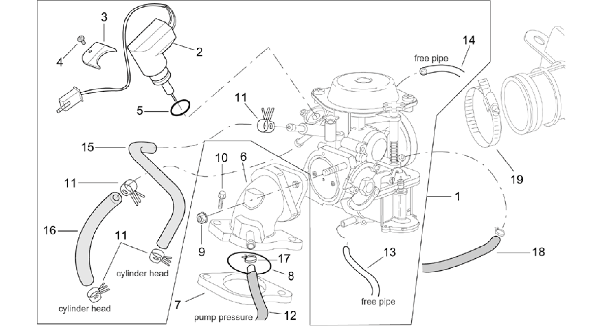 Carburettor cpl.