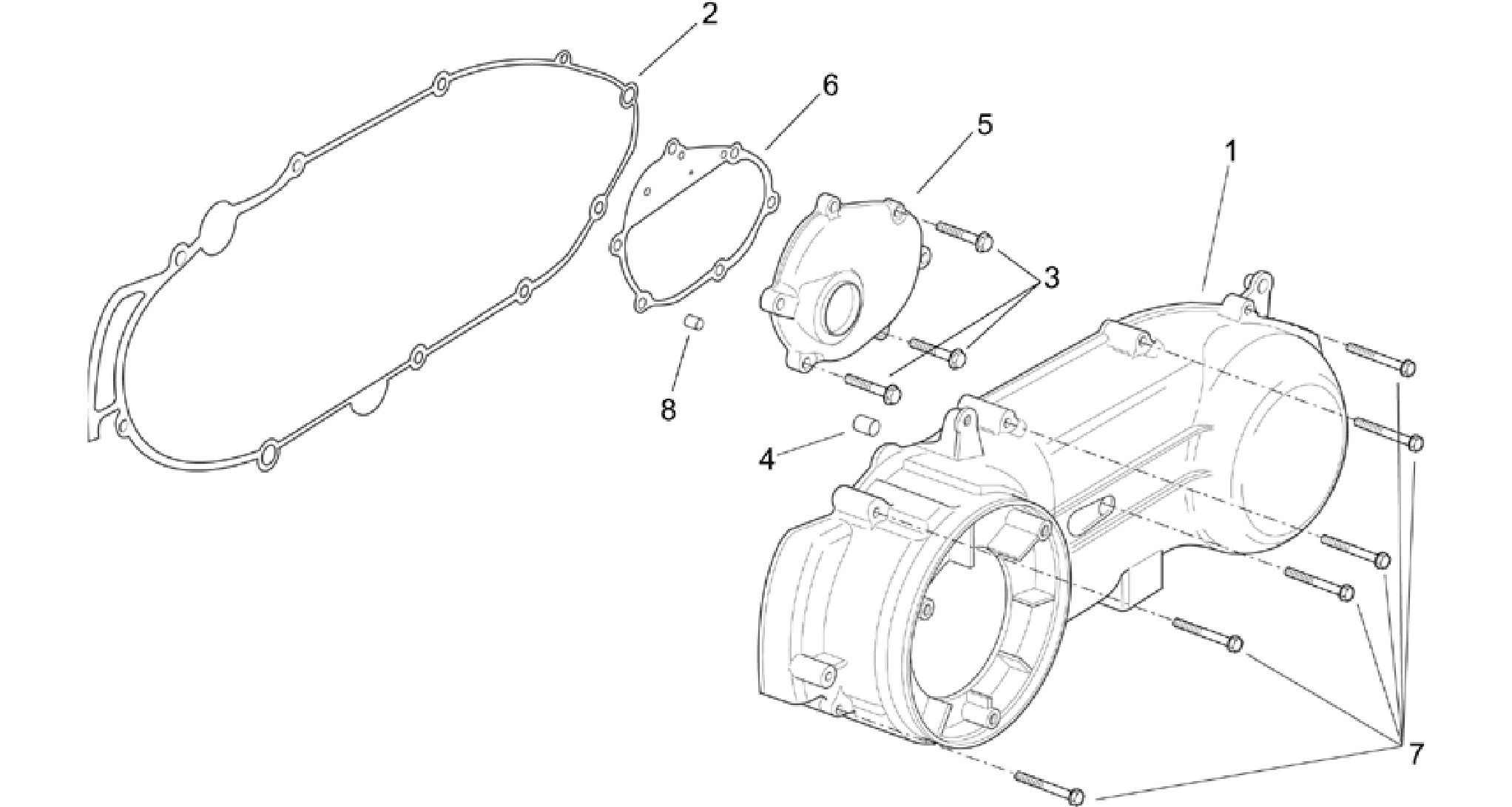 Clutch side cover