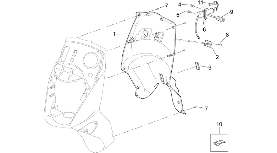 Front body - Internal shield