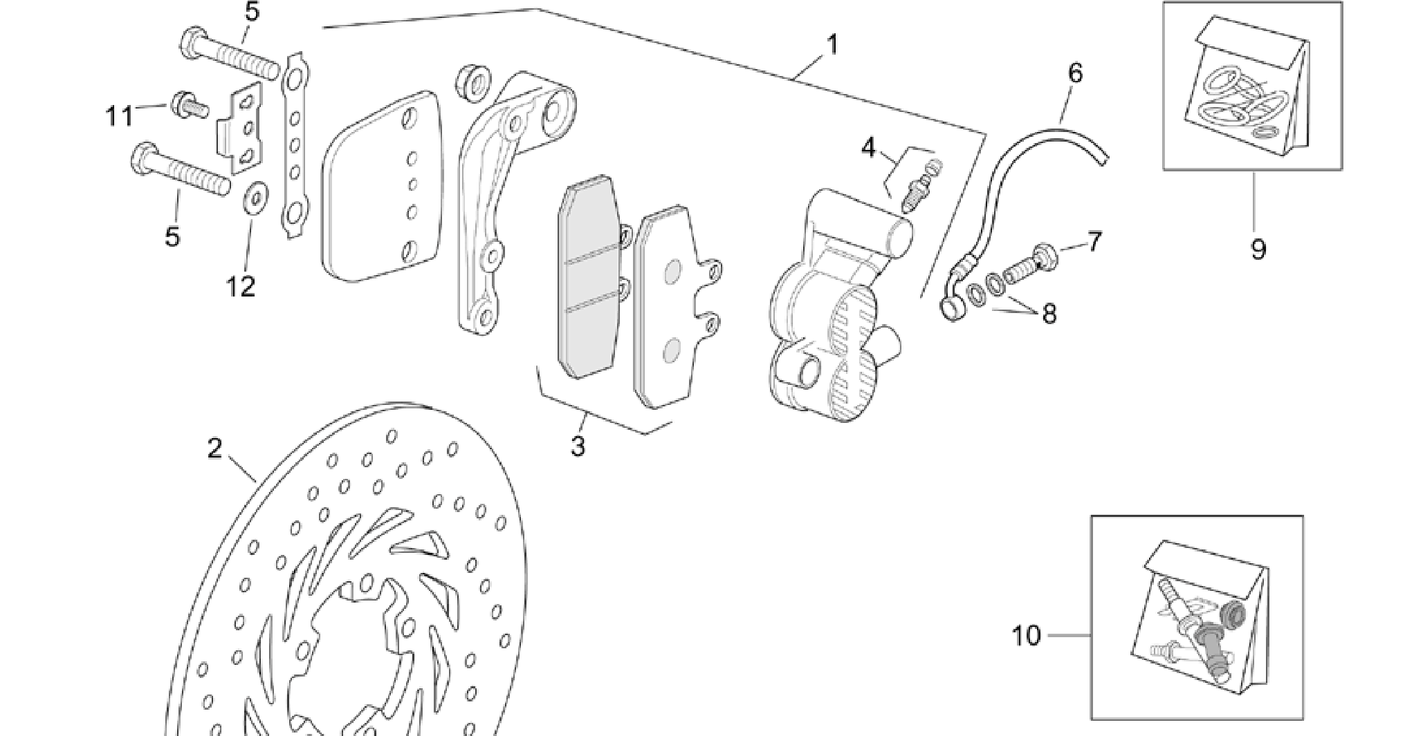 Front brake caliper