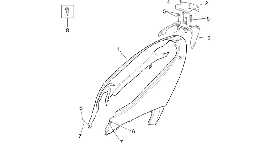 Rear body - Rear fairing