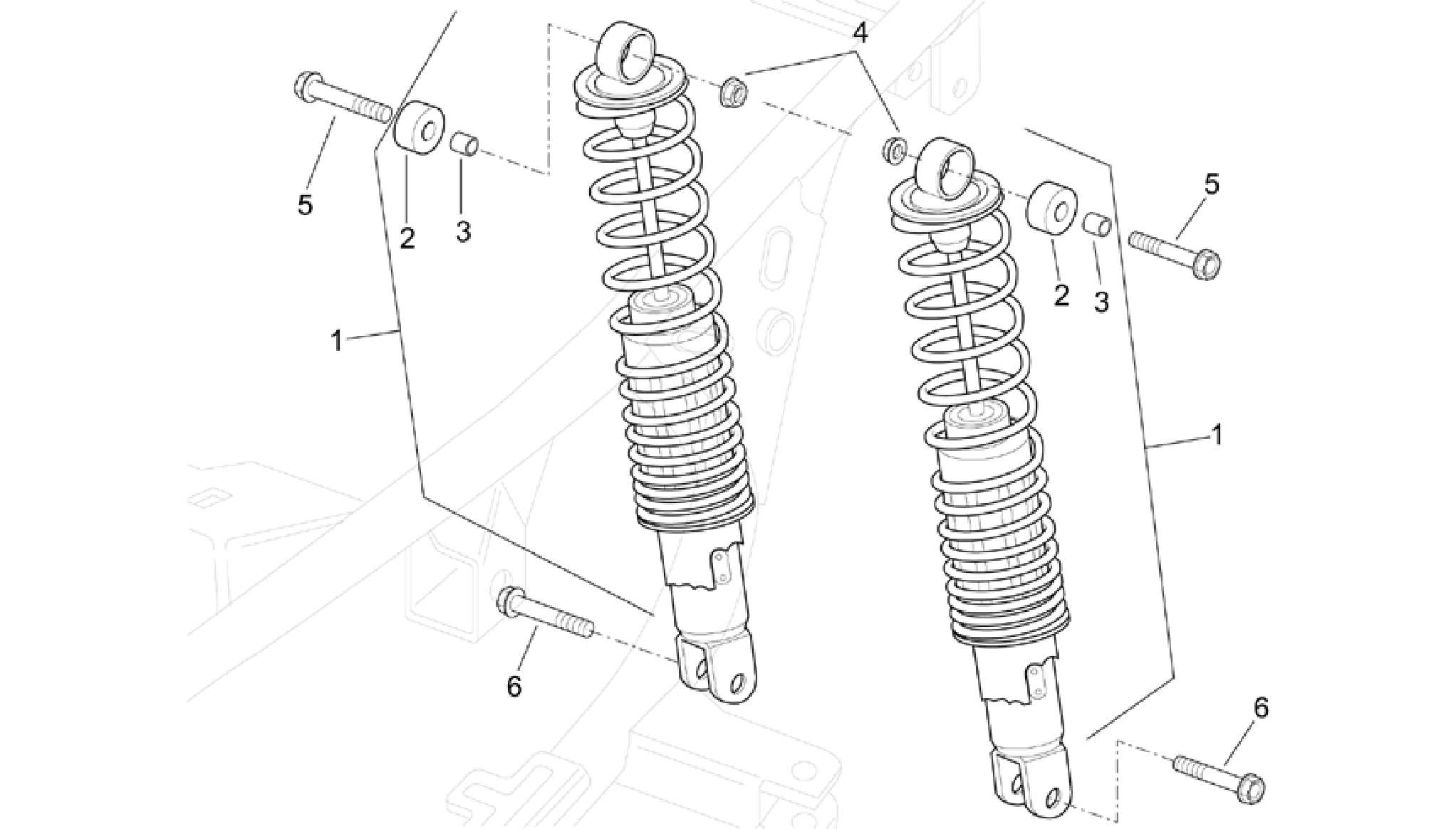 Rear shock absorber