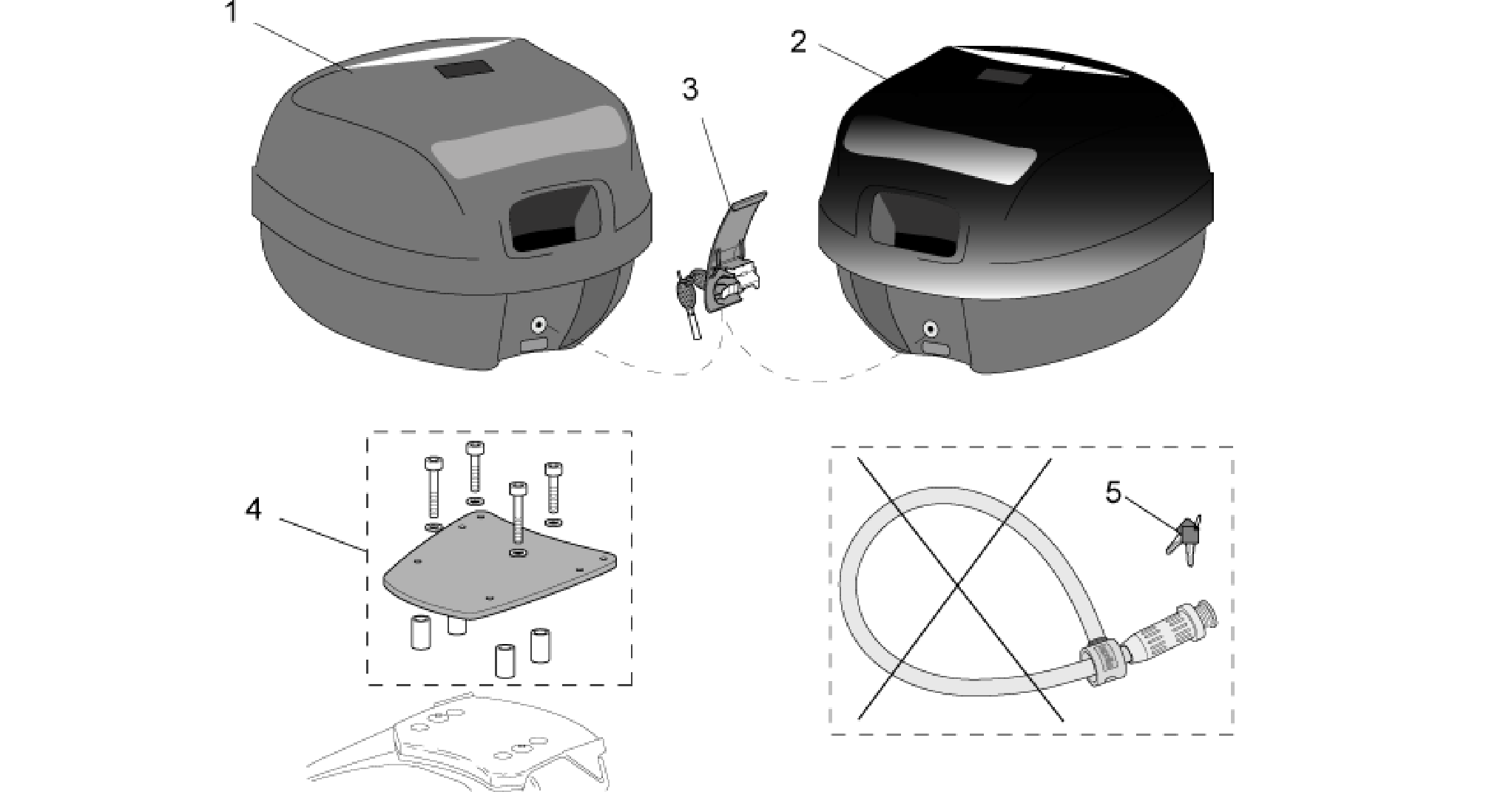 Acc. - Top/cases, side cases