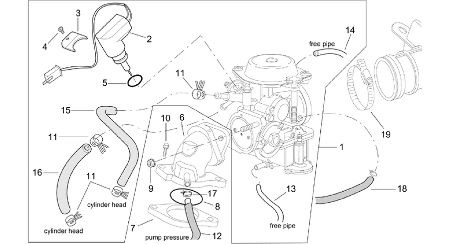 Carburettor cpl.