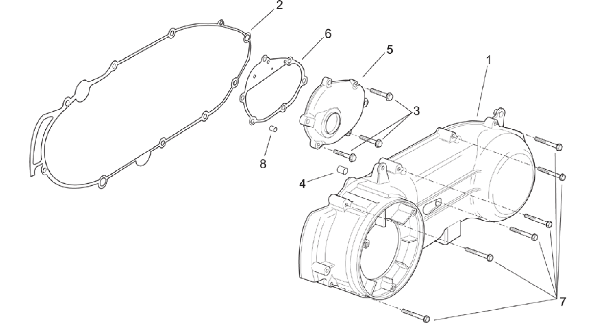 Clutch side cover