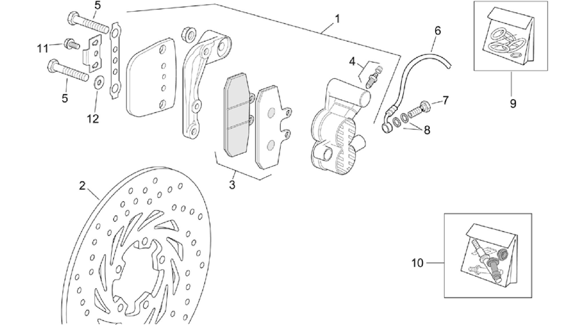 Front brake caliper