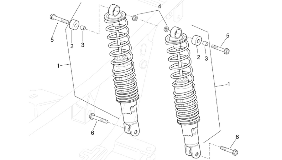 Rear shock absorber