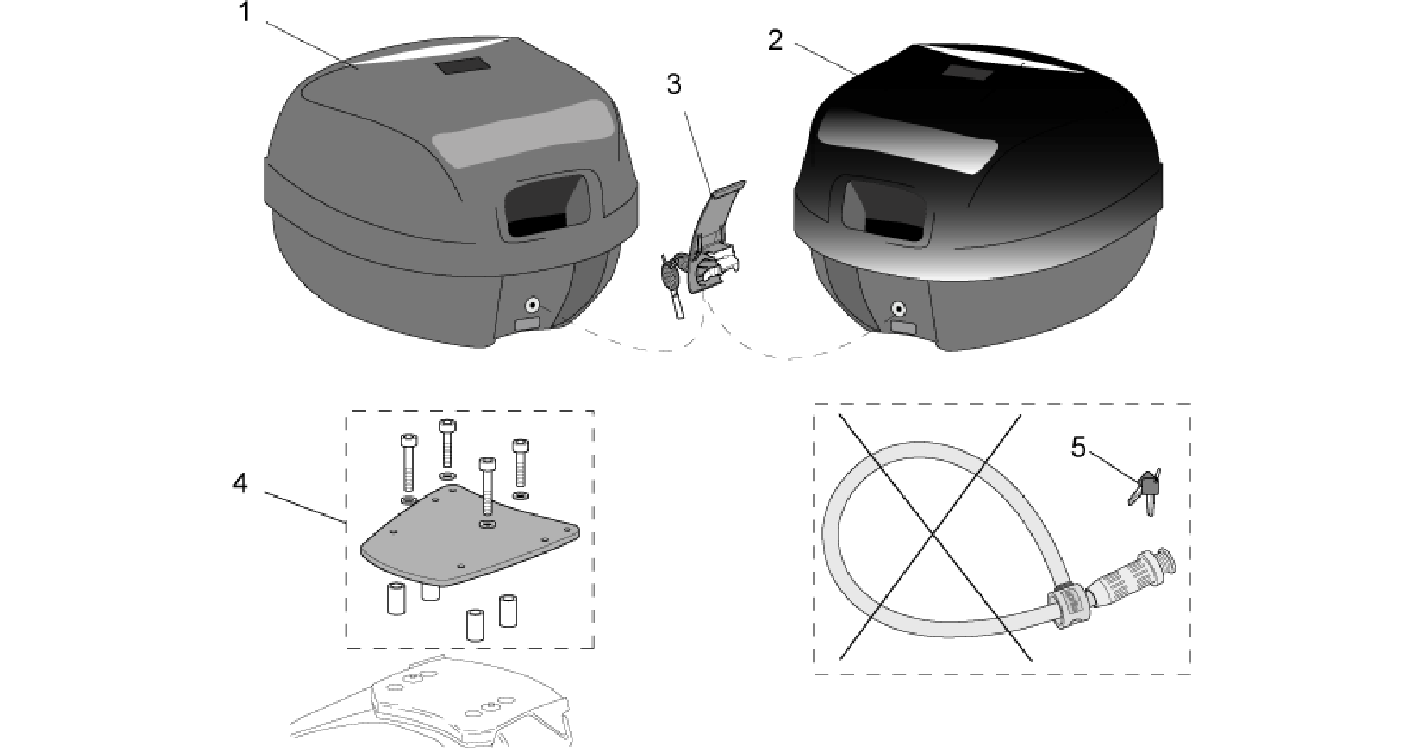 Acc. - Top/cases, side cases
