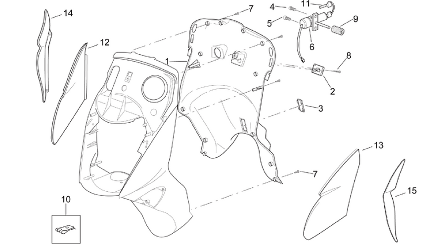 Front body - Internal shield