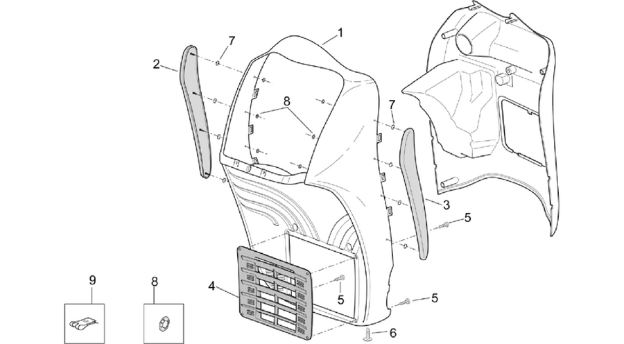 Front body - Front shield