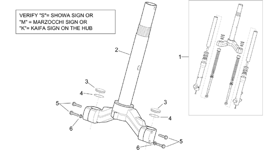 Front fork - Stem base
