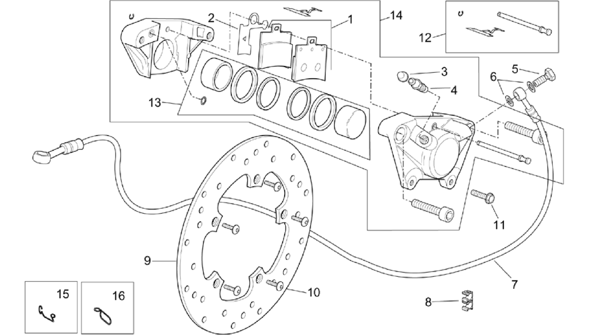 Rear caliper