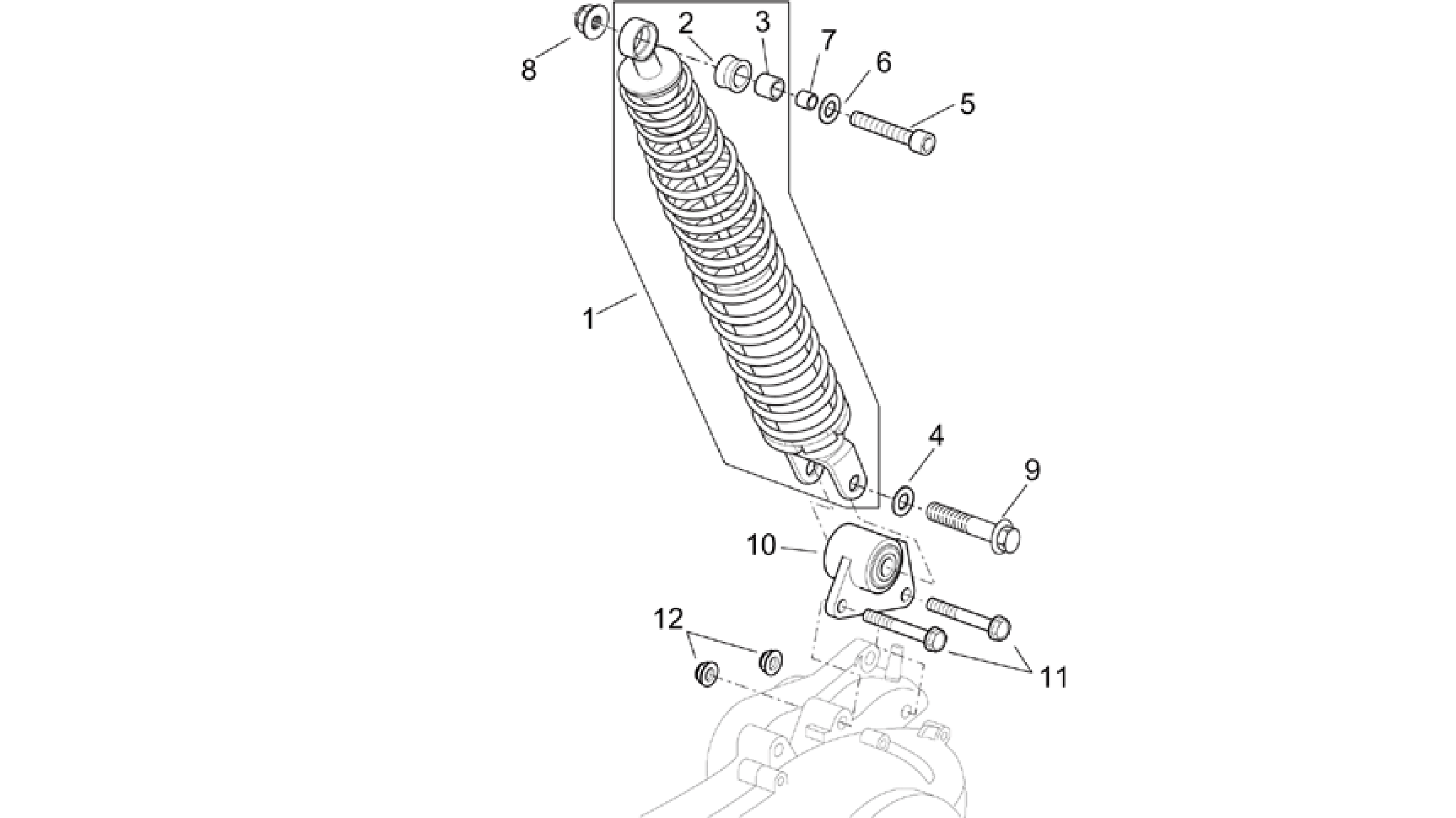 Rear shock absorber