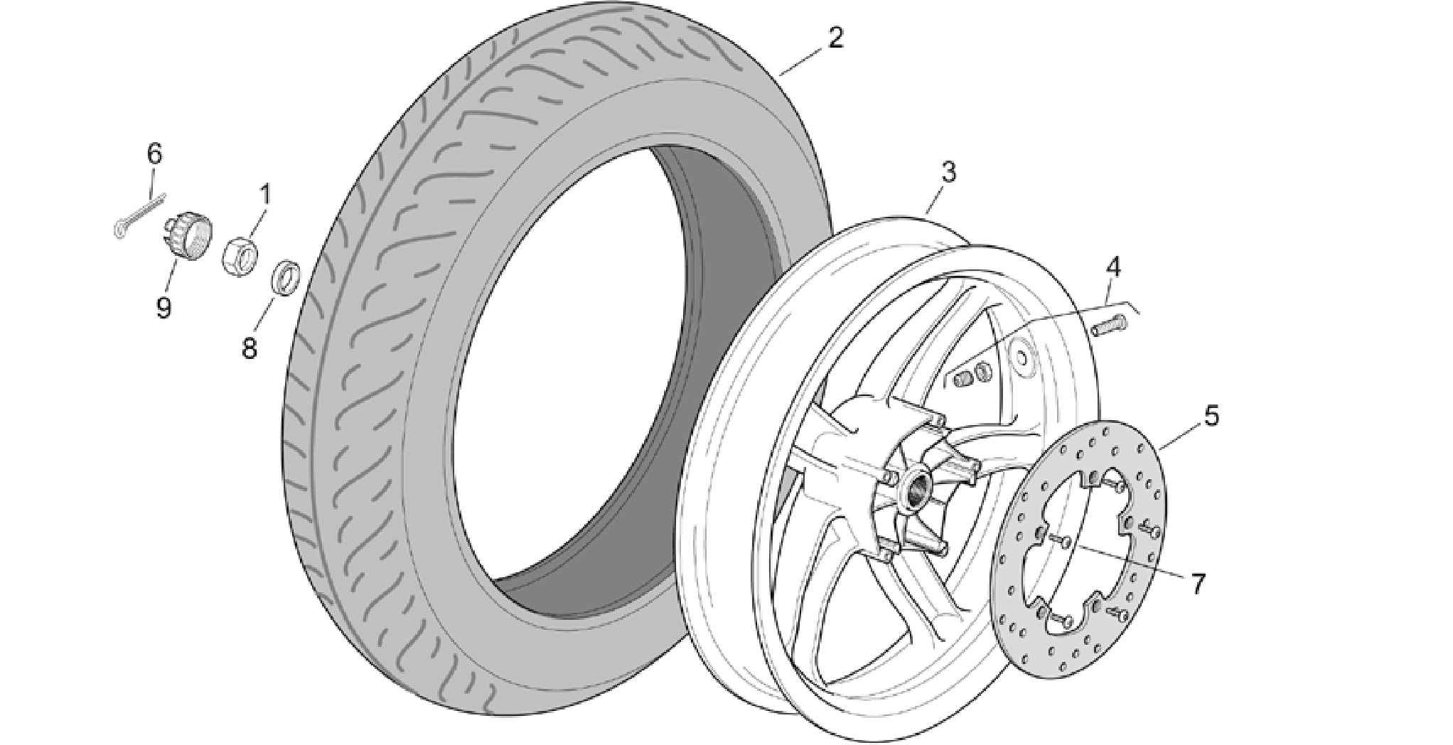 Rear wheel