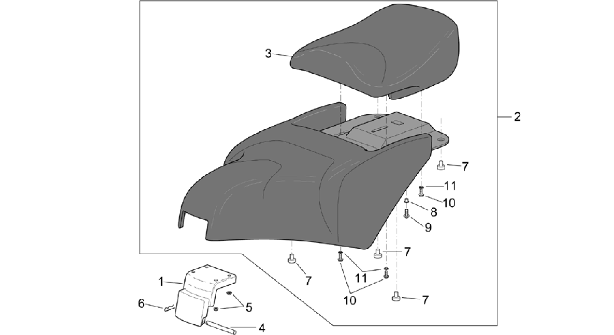 Saddle unit