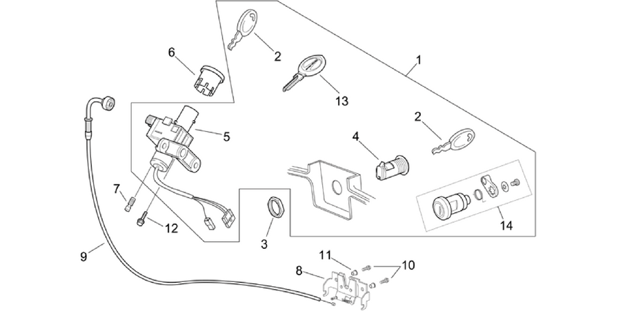 Lock hardware kit