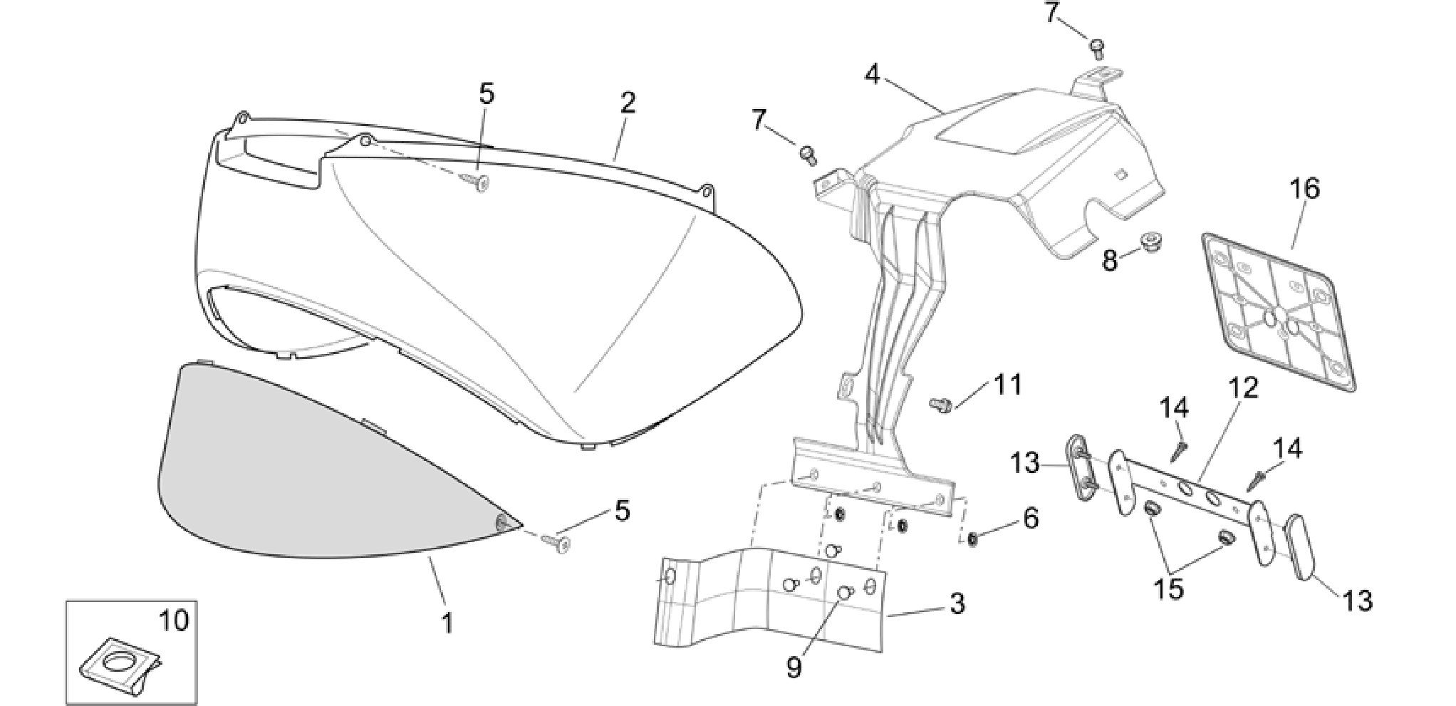 Rear body I