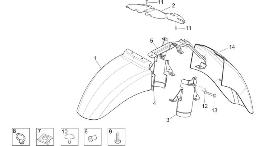 Front body - Front mudguard