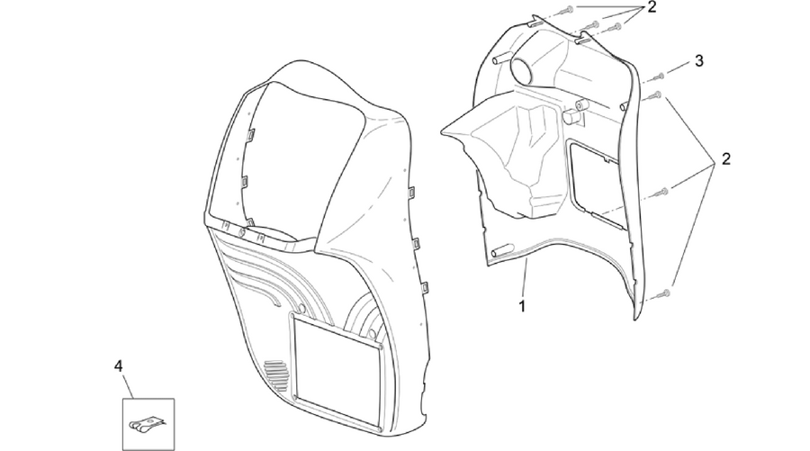 Front body - Internal shield