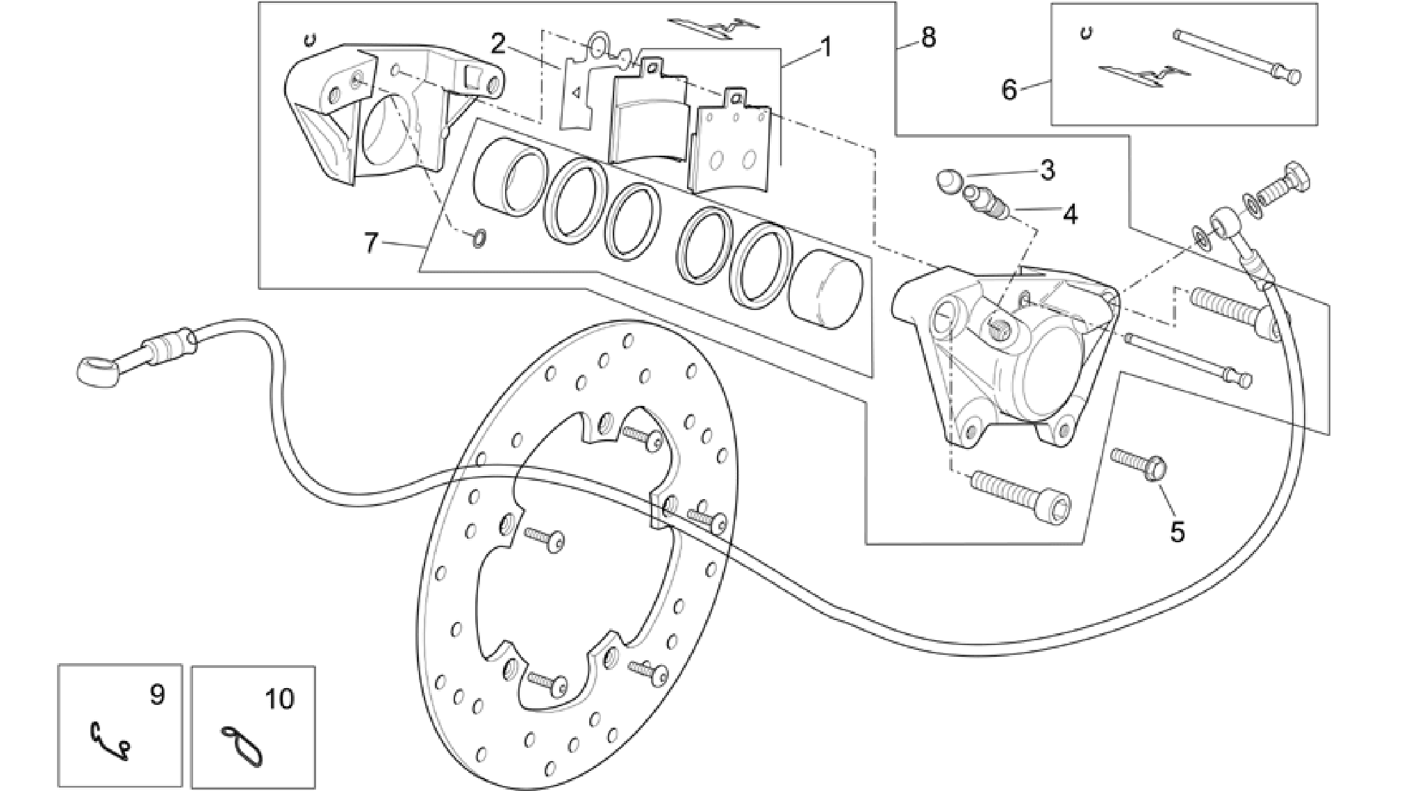 Rear caliper