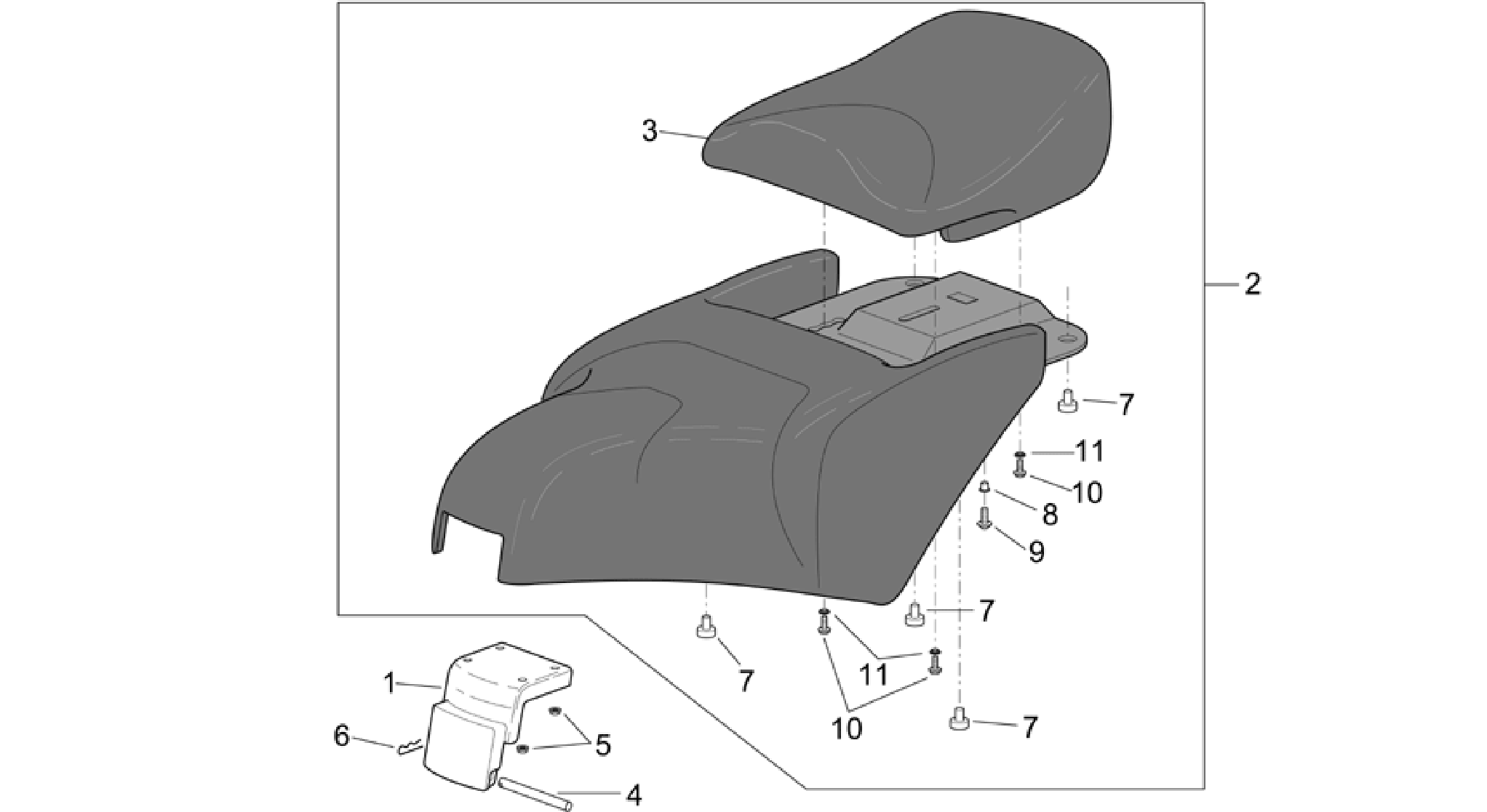 Saddle unit