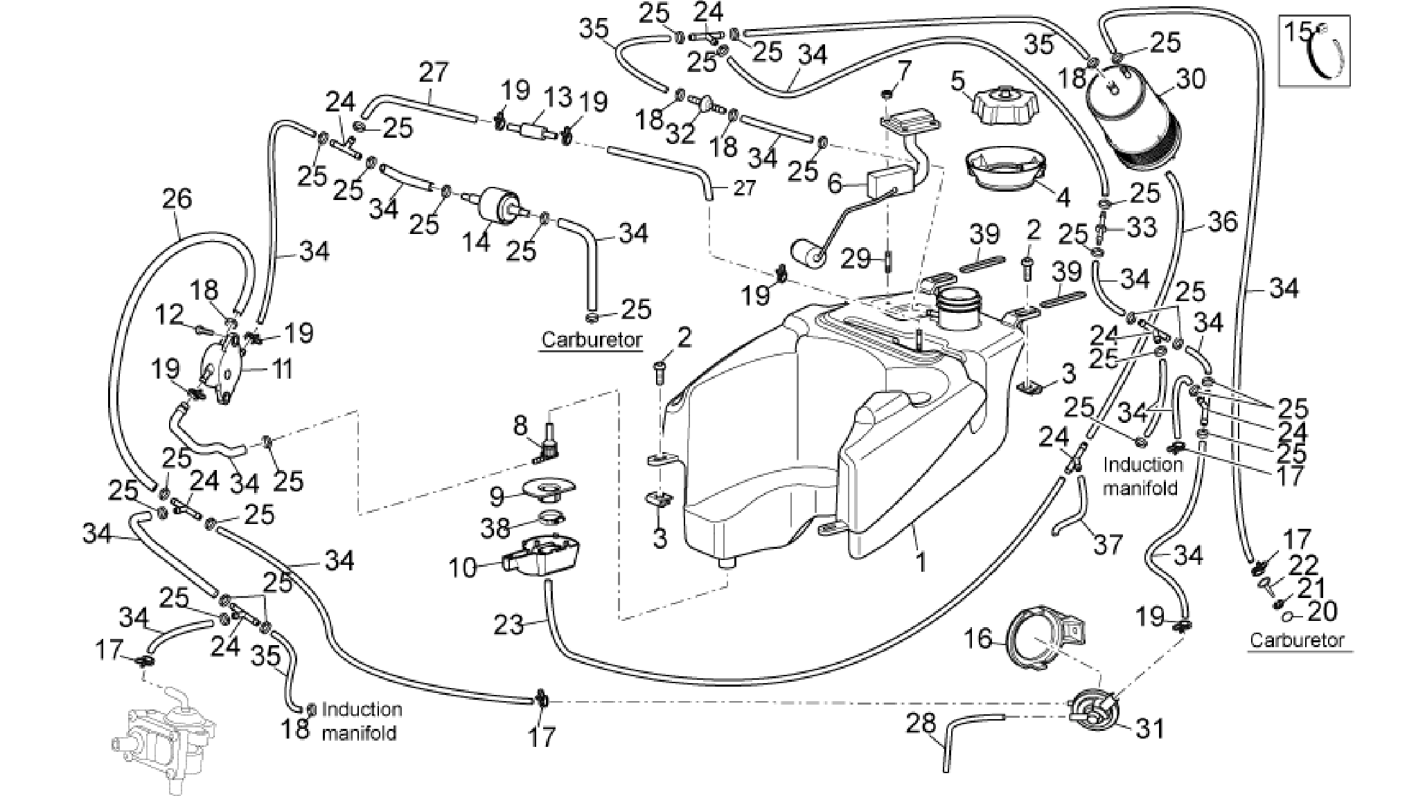 Fuel vapour recover system I